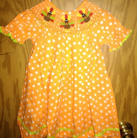 18monthsThanksgiving Day dress and warm 2t pea coa - Picture 1 of 8